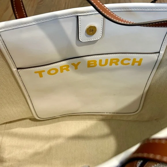 NWOT Tory Burch Daisy Chain Embroidered Tote Bag - Picture 6 of 9